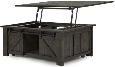 Garrett Rectangular Lift-Top Cocktail Table with Casters