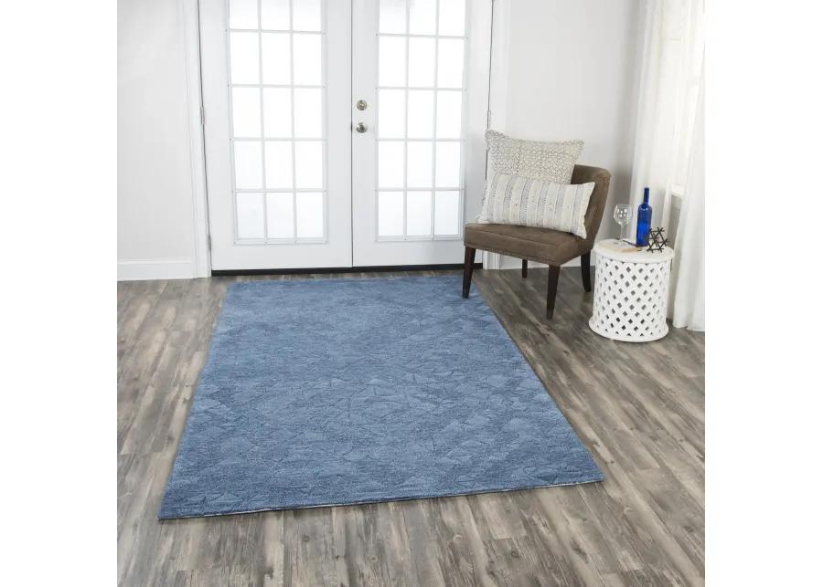 Fifth Avenue Blue Diamond Wool 10' x 13' Rectangle Rug