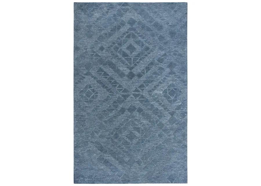 Fifth Avenue Blue Diamond Wool 10' x 13' Rectangle Rug