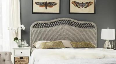 Sephina Antique Grey Rattan Headboard