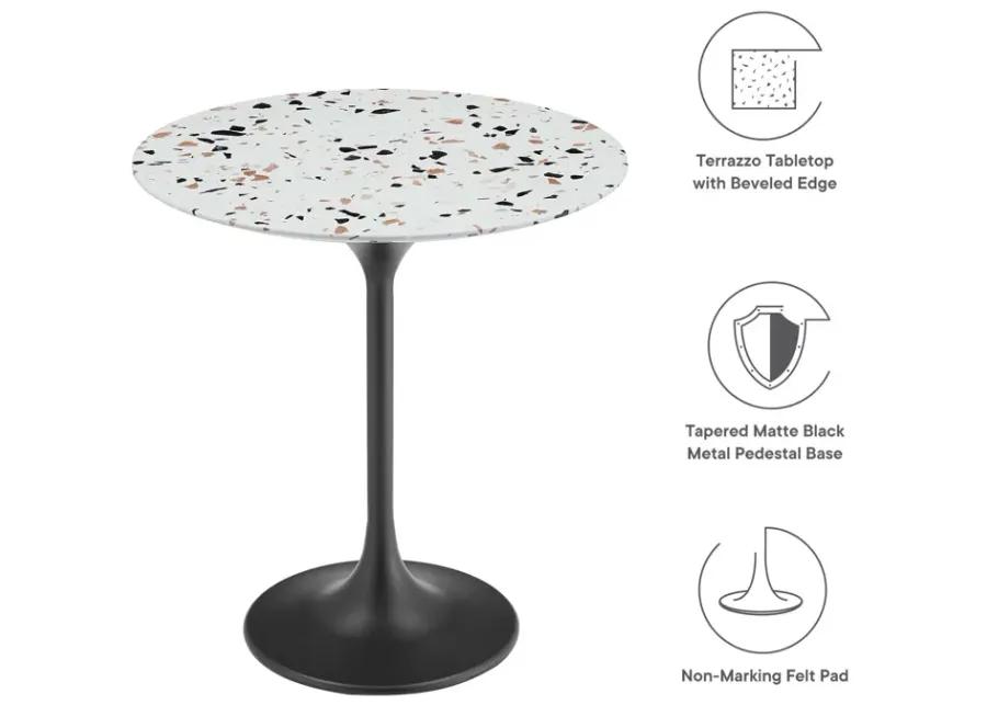 Lippa 20" Round Terrazzo Side Table