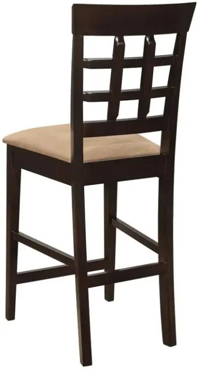 Gabriel Upholstered Counter Height Stools Cappuccino and Beige (Set of 2)