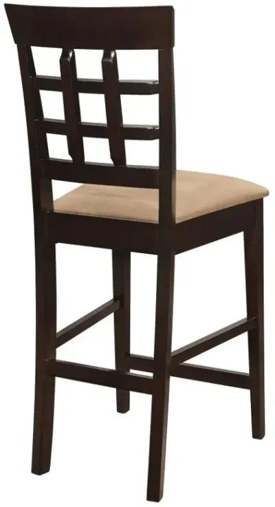 Gabriel Upholstered Counter Height Stools Cappuccino and Beige (Set of 2)