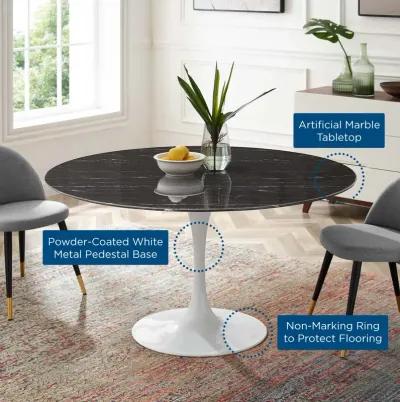 Lippa 54" Artificial Marble Dining Table