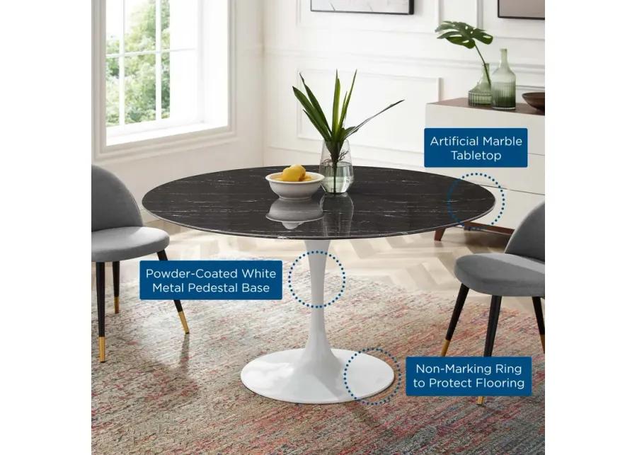 Lippa 54" Artificial Marble Dining Table