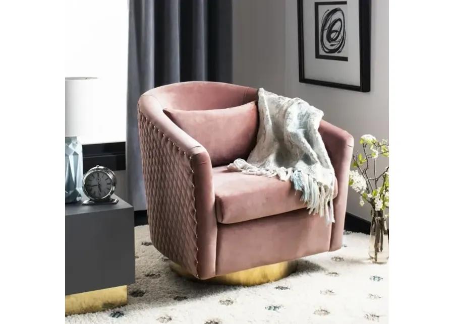 Clara Quilted Swivel Tub Chair