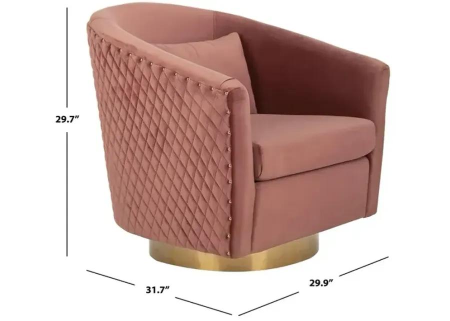 Clara Quilted Swivel Tub Chair