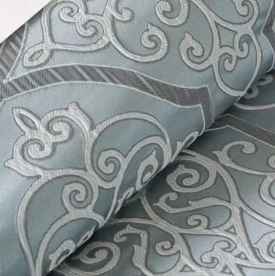 Madison Park Lavine Blue 12 Piece Comforter Set with Cotton Bed Sheets