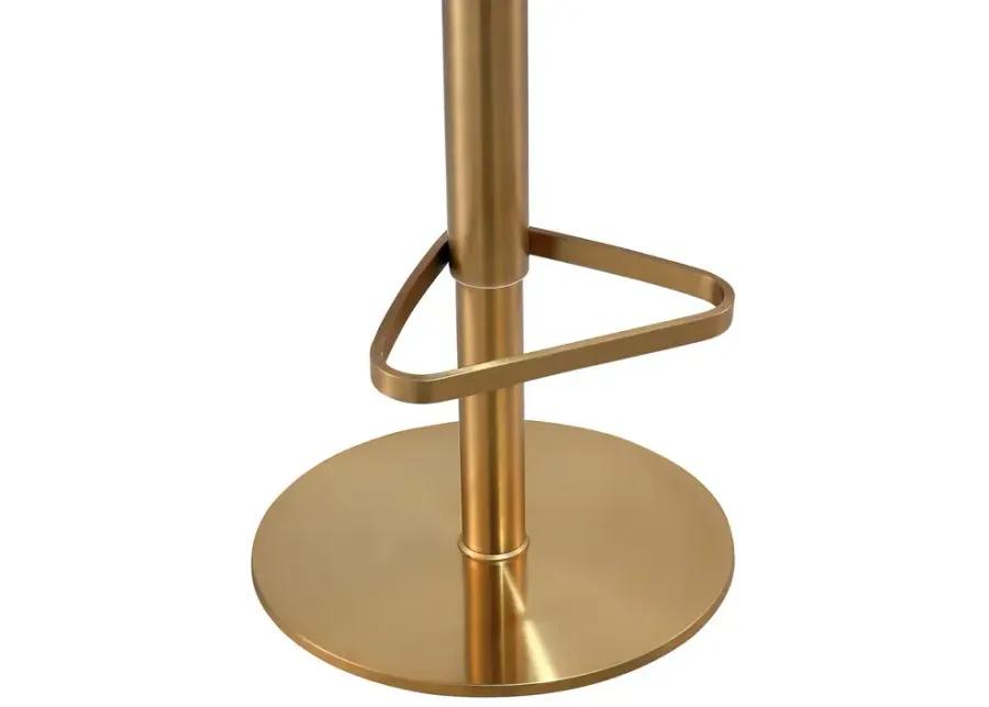 Astro Black and Gold Adjustable Stool