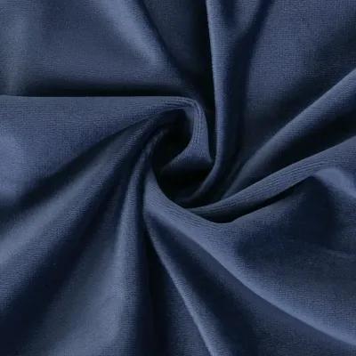 510 Design Colt Navy Room Darkening Poly Velvet Rod Pocket/Back Tab Curtain Panel Pair