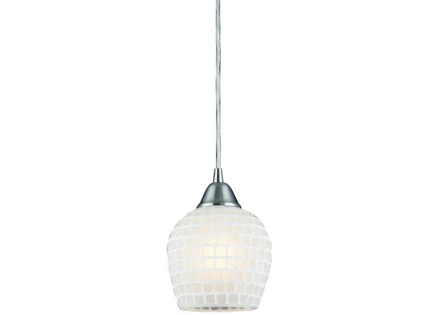 Fusion 5" Wide 1-Light Mini Pendant - Satin Nickel