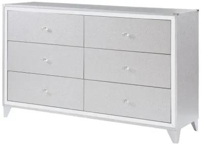 Larue 6-drawer Dresser Silver