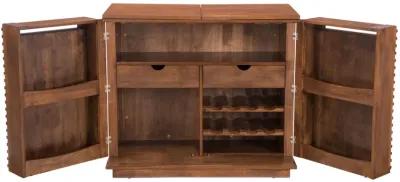 Linea Bar Cabinet Walnut