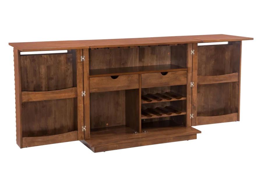 Linea Bar Cabinet Walnut