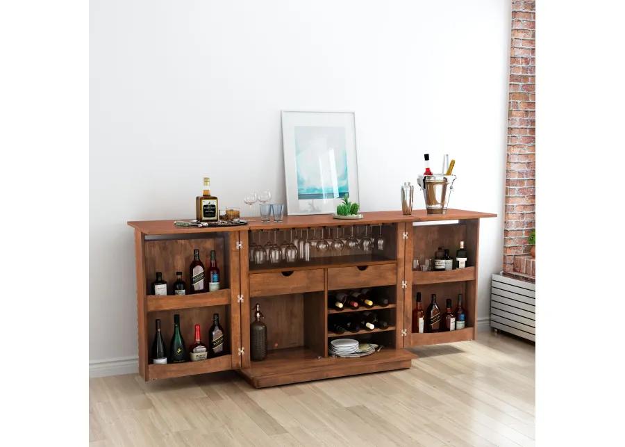 Linea Bar Cabinet Walnut