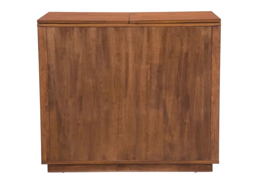 Linea Bar Cabinet Walnut