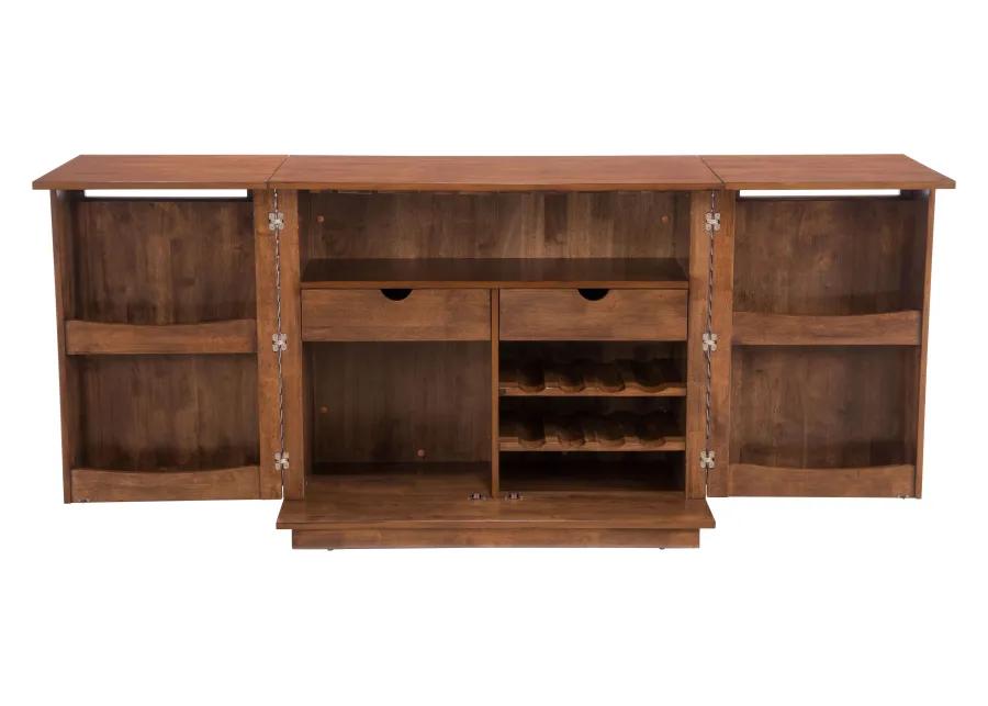 Linea Bar Cabinet Walnut