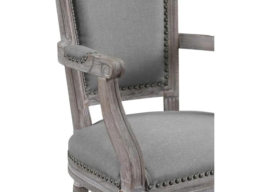 Penchant Dining Armchair Upholstered Fabric Set of 2