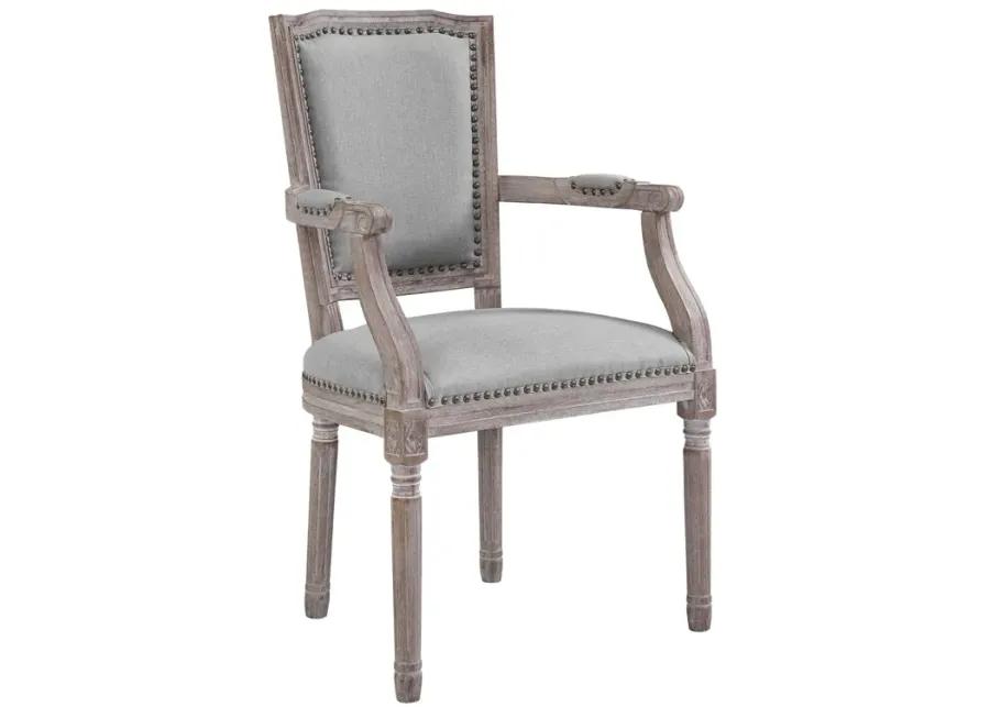 Penchant Dining Armchair Upholstered Fabric Set of 2