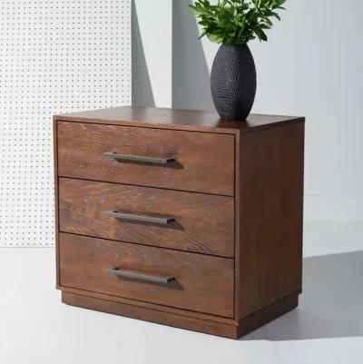 Mallory 3 Drawer Nightstand