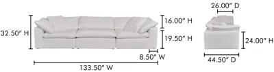 Clay Modular Sofa Cream Cream White