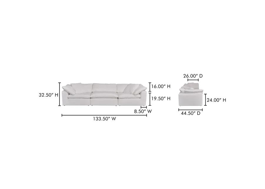 Clay Modular Sofa Cream Cream White