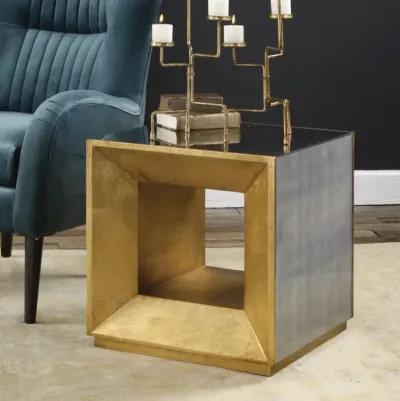 Flair Gold Cube Table