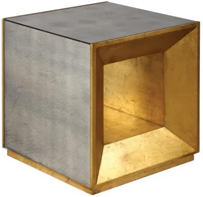 Flair Gold Cube Table