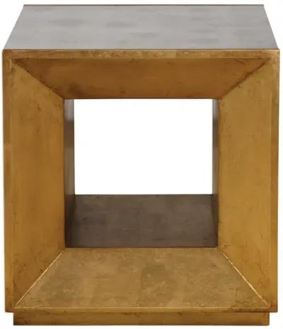 Flair Gold Cube Table