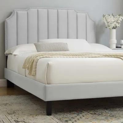 Colette King Performance Velvet Platform Bed