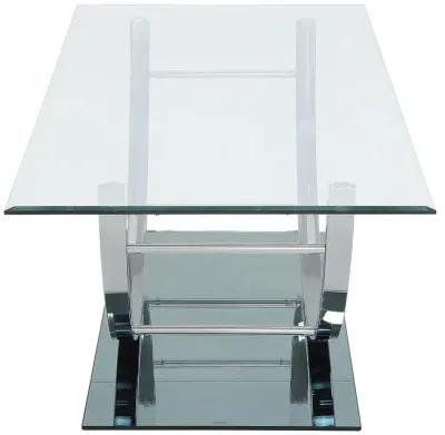 Danville U-shaped Coffee Table Chrome