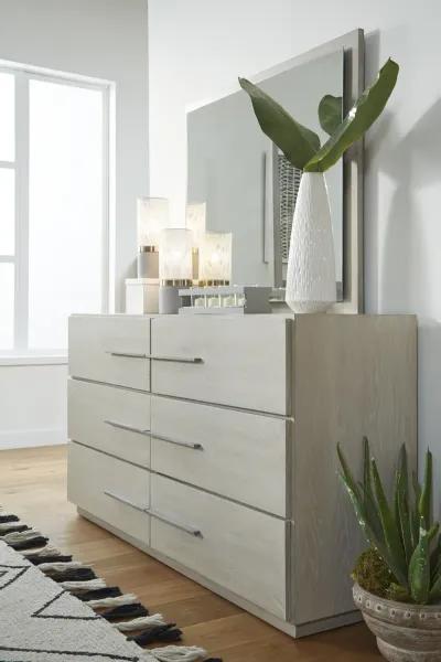 Destination Six Drawer Dresser in Cotton Grey (2024)