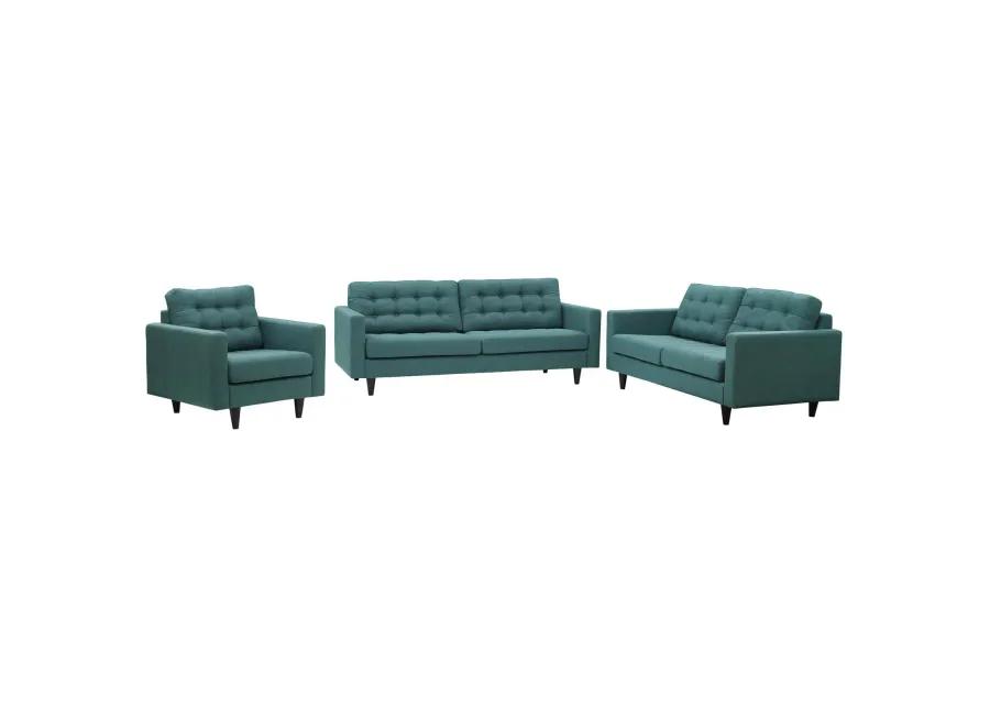 Empress Sofa, Loveseat and Armchair Set of 3