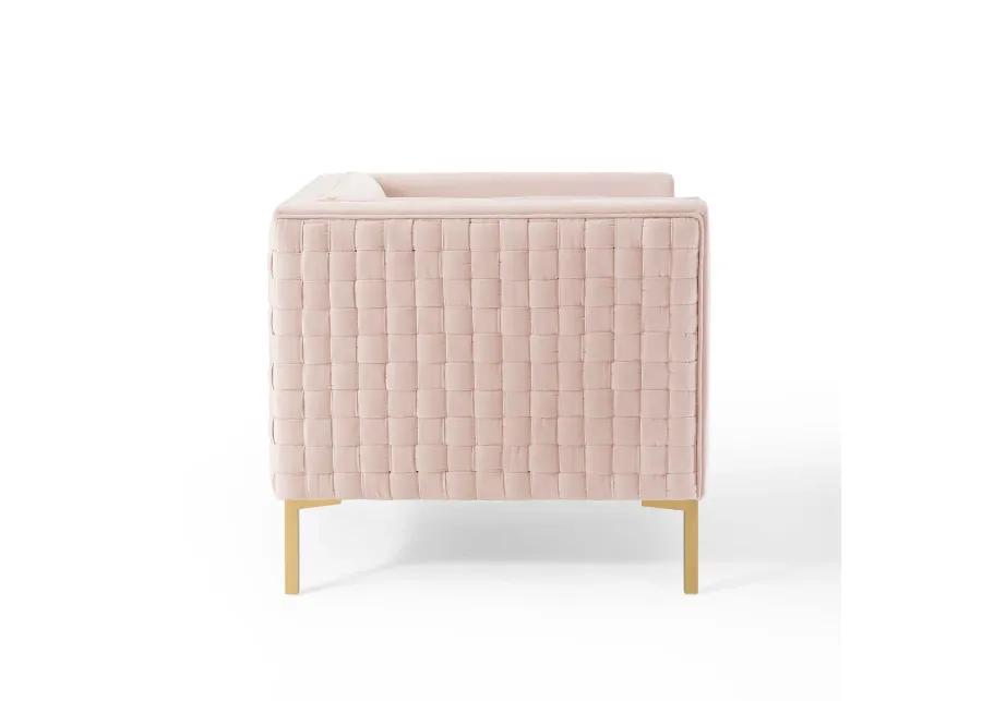 Resonate Performance Velvet Armchair