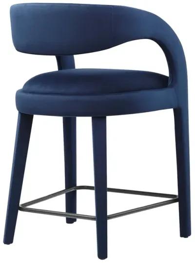 Pinnacle Performance Velvet Counter Stool Set of Two