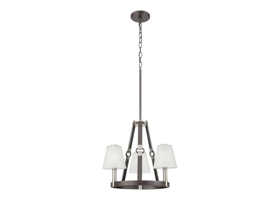 Armstrong Grove 18" Wide 3-Light Chandelier - Espresso