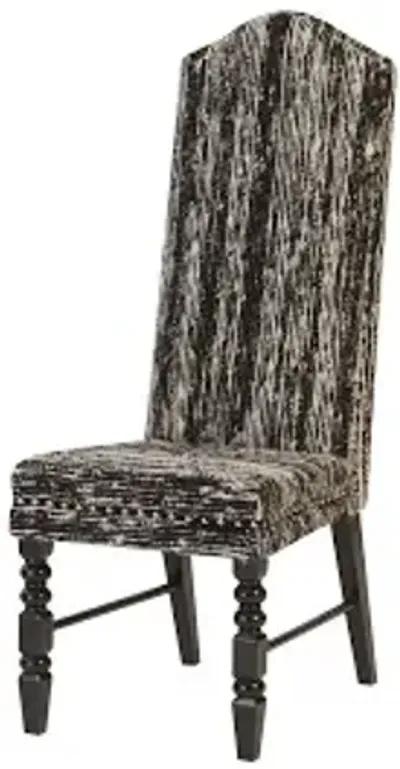 manhattan dining chair, eco viscose black, black wooden legs