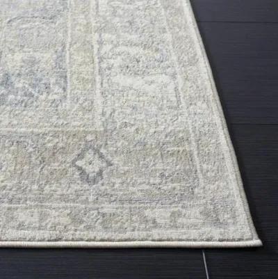 Brentwood 851 Ivory / Grey 2' X 8' Runner Powerloomed Rug