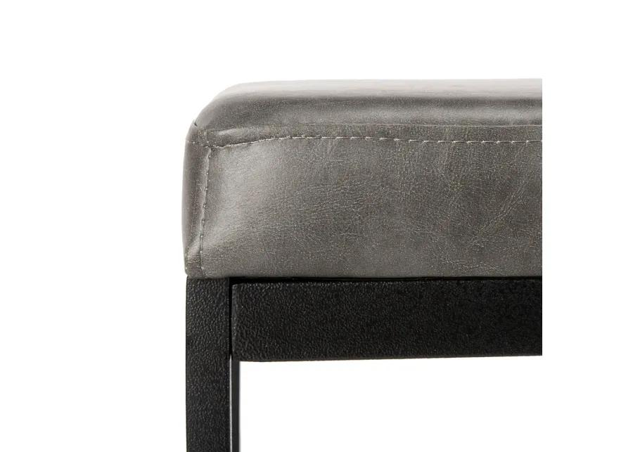 CHASE FAUX LEATHER BENCH