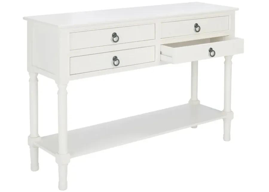 HAINES 4DRW CONSOLE TABLE