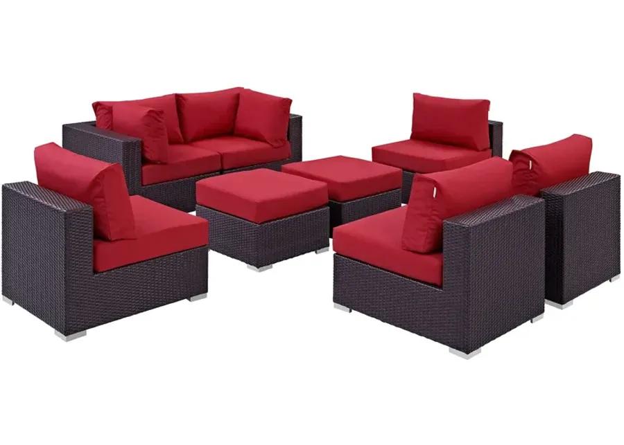 Convene 8 Piece Outdoor Patio Sectional Set