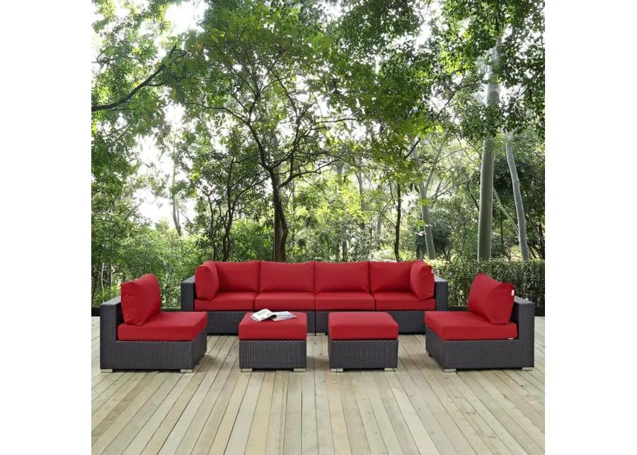 Convene 8 Piece Outdoor Patio Sectional Set