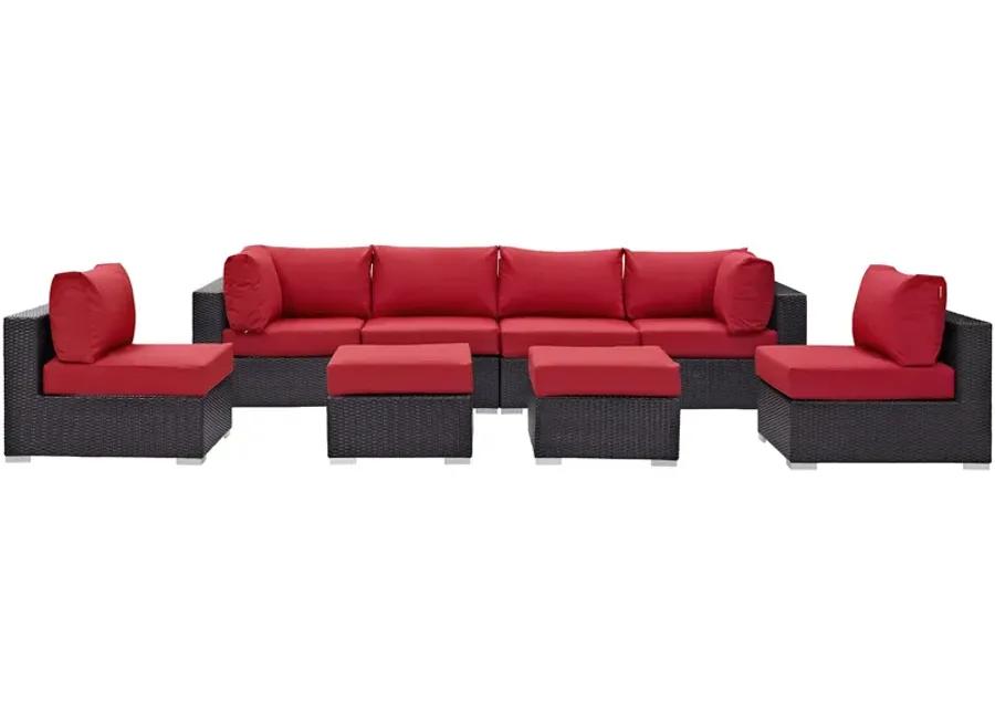 Convene 8 Piece Outdoor Patio Sectional Set