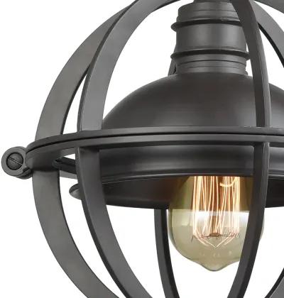 Aubridge 10" Wide 1-Light Mini Pendant - Oil Rubbed Bronze