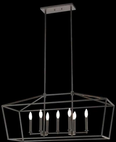 Fairfax 36" Wide 7-Light Linear Chandelier - Oil Rubbed Bronze