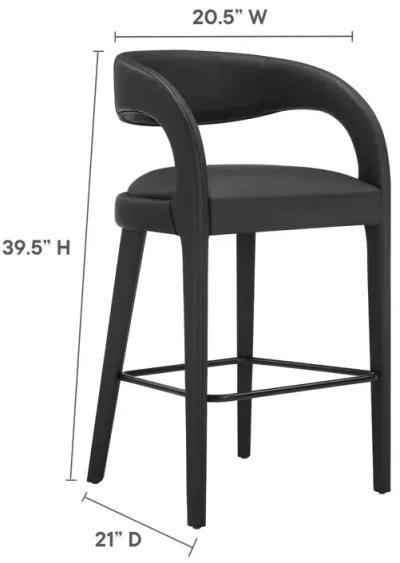 Pinnacle Vegan Leather Barstool - Set of 2