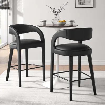 Pinnacle Vegan Leather Barstool - Set of 2