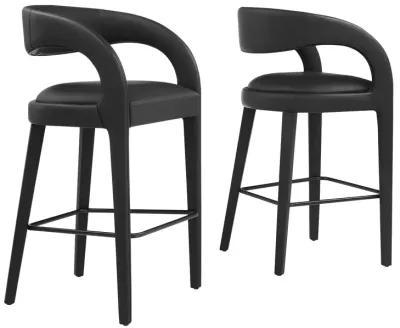 Pinnacle Vegan Leather Barstool - Set of 2