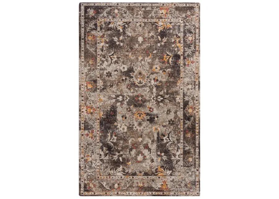 Ovation Brown/Beige distressed/classical N Z wool 9'x12' Rectangle Rug