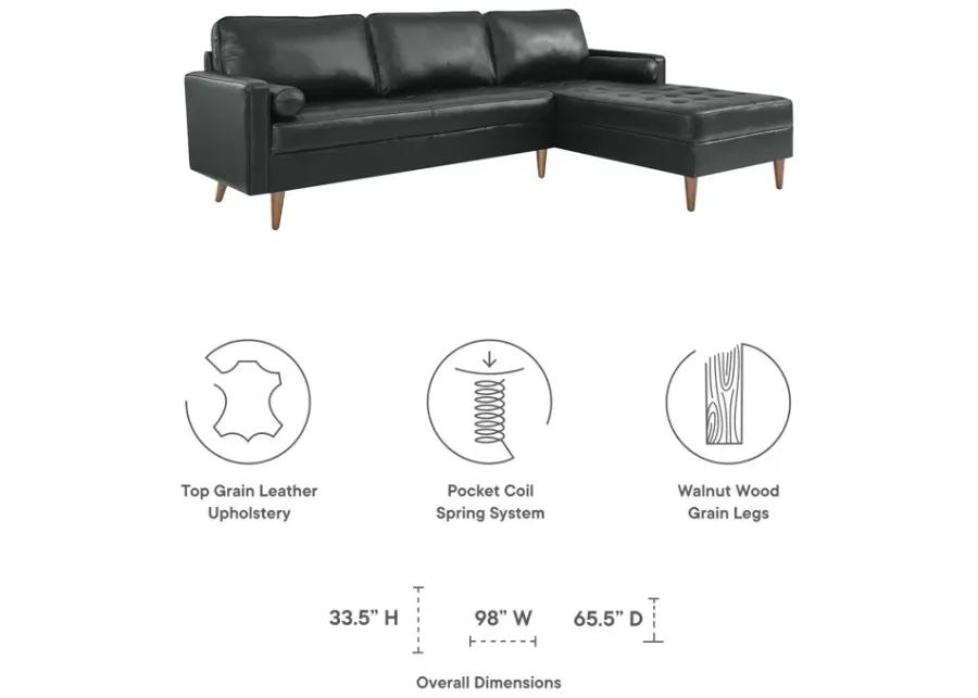 Valour 98" Leather Sectional 